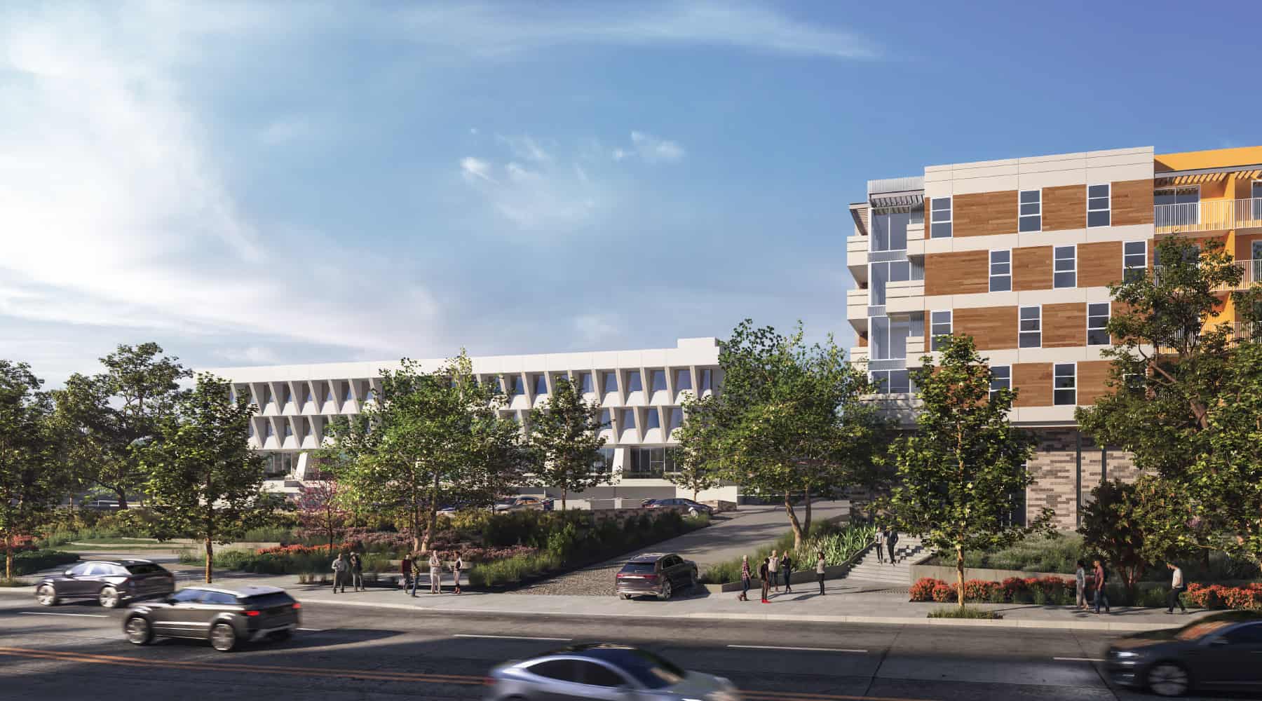 Exterior Rendering of Citrus Commons