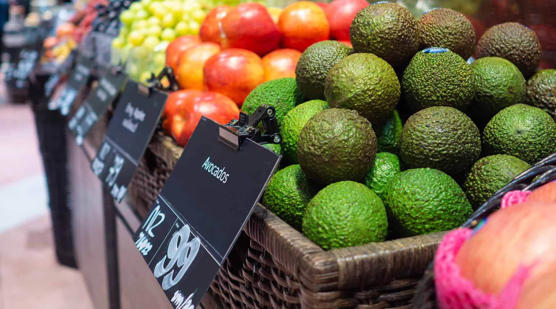 Vegetable Aisle at Store